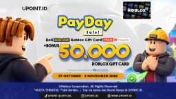 Beli Roblox Gift Card Rp300.000 Pakai ShopeePay, Bonus Gift Card Rp50.000 di UPOINT.ID