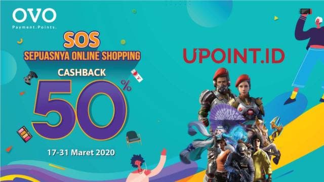 Cashback 50% Pakai OVO!