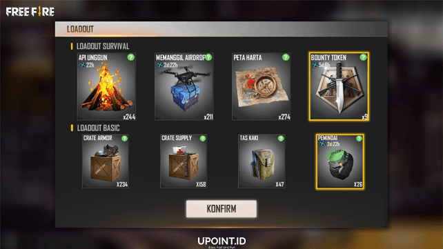 5 Item Loadout FF Yang Wajib Kamu Gunakan Saat Main Ranked