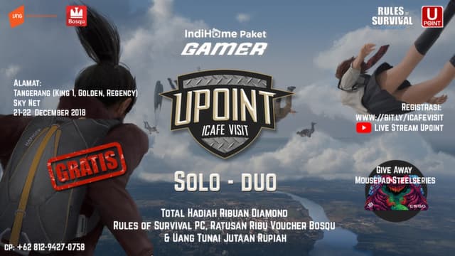 iCafe Visit UPoint 2018 : One Day Tournament Rules of Survival PC