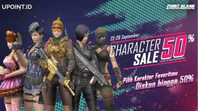 Beli Karakter Game Point Blank Favoritmu, Dapat Diskon 50%!