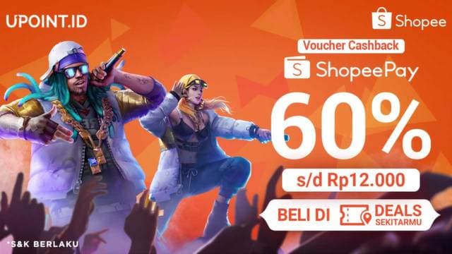 Promo ShopeePay di Upoint, Dapat Cashback hingga 60%