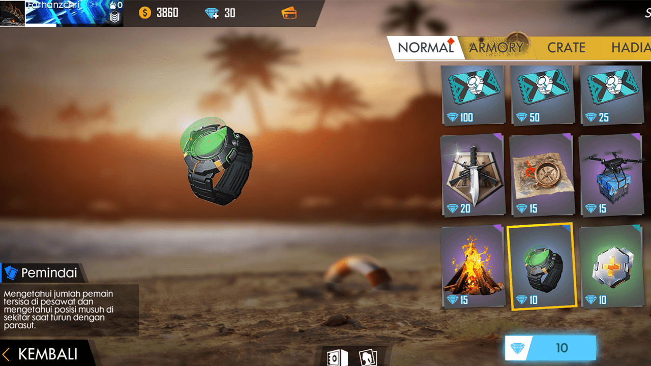 Cara Menggunakan Item Pemindai yang Benar di Free Fire, Wajib Dicoba!