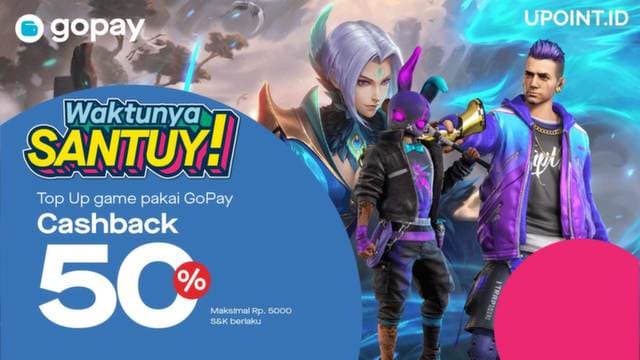 Waktunya Santuy Dapetin Cashback 50% Pakai Gopay!