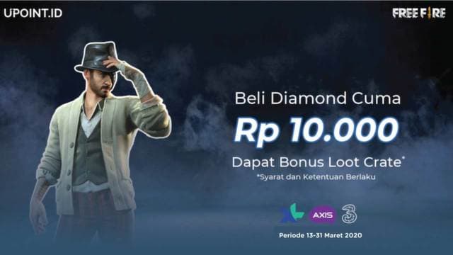 Cuma Beli Diamond Free Fire 10K Dapet Loot Crate Gratis!