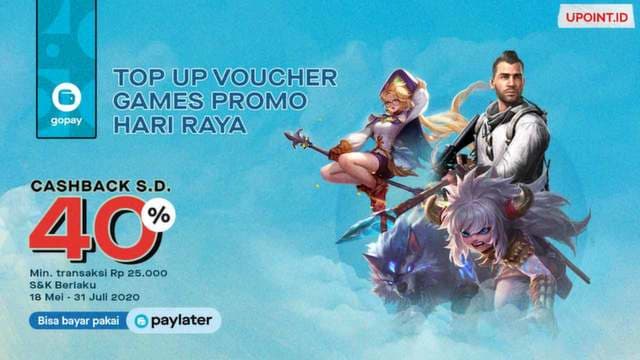 THR Cashback 40% pakai Gopay!