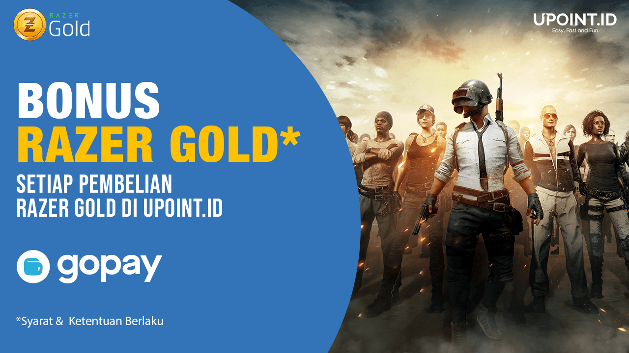 Gratis 20%! Beli Razer Gold Rp 50Ribu Pakai Gopay