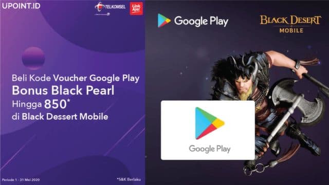 Promo Kode Voucher Google Play, Bonus Black Pearl Hingga 850*