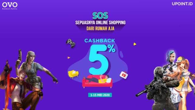 Top Up Anti Ribet Dapat Cashback 5% pakai OVO!