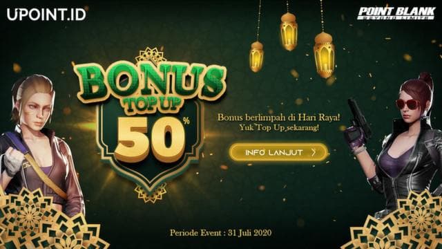 Promo Idul Adha 2020, Bonus Top Up PB Cash 50% di Upoint.id