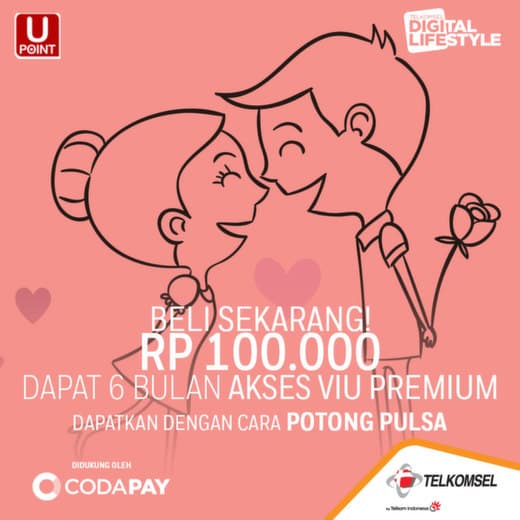 VIU gratis Pulsa Telkomsel